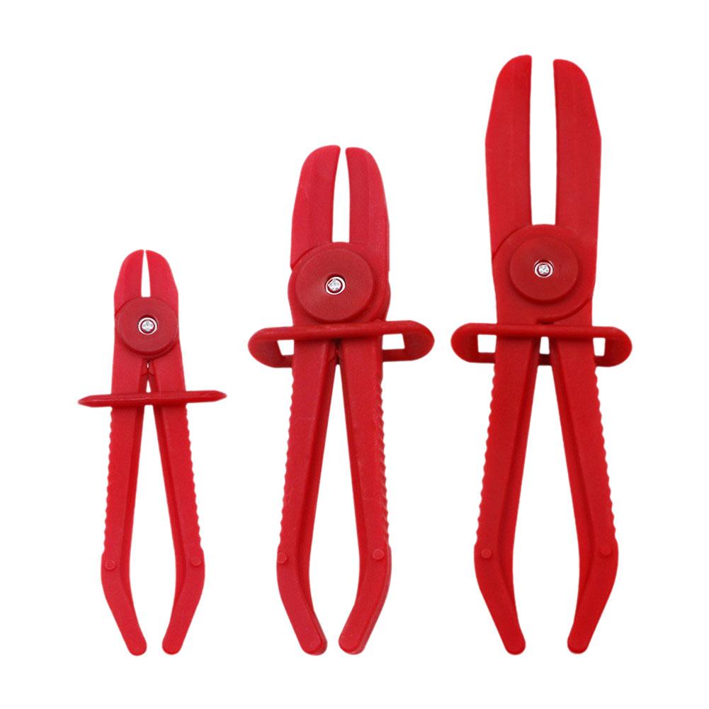3-teiliges/Set Kunststoffschlauchklemmen-Abzwickzangen-Autoreparaturwerkzeug Brems-Kraftstoffleitung Ölleitung Wasserleitung Abzwickklemmen-Satz