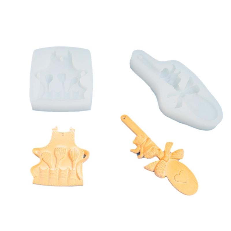 Apron Biscuits Silicone Mold Chocolate Candy Mold for Diy Dessert Ice Block Mold Handmade Cupcake Decor Baking Tool