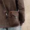 Men's Crossbody Bag, Commuter Genuine Leather, Men's Bag, Outdoor Mobile Phone Bag, Sports Waist Bag