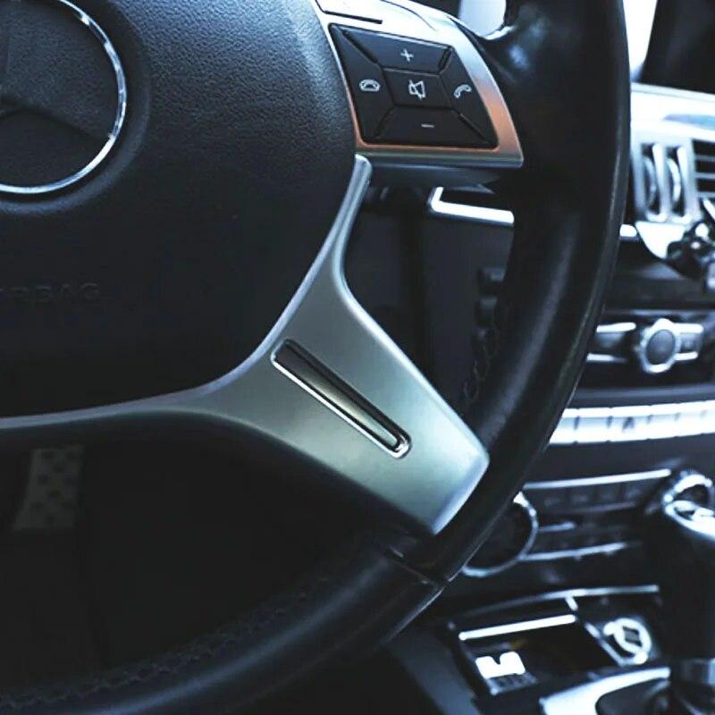 Car Accessories Steering Wheel Frame Trim Cover Decorative For Mercedes Benz C Class W204 W212 W463 W166 X166 2011-2017