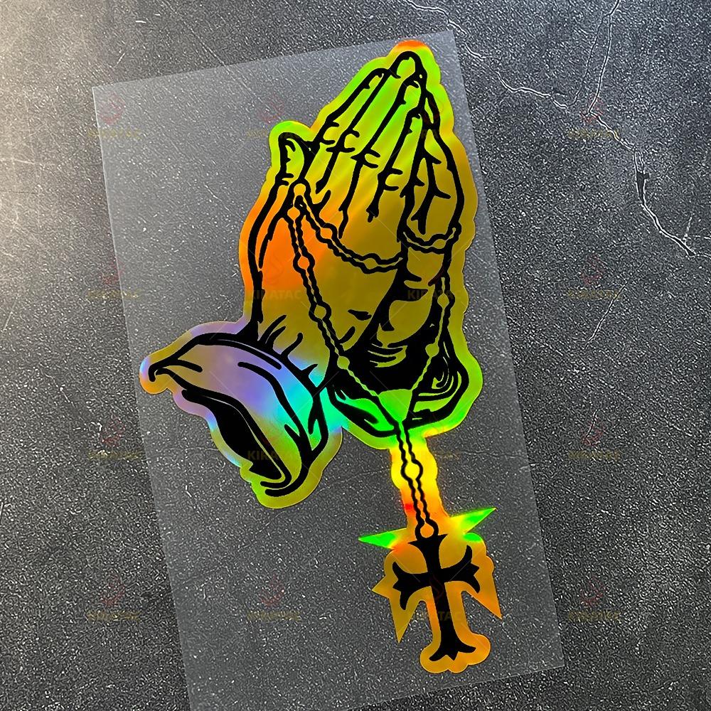 1pc Praying Multiple Colors Motocycle Stickers Waterproof for Fairing Fender Car Windows Body Scooter Universal Vinyl Decals
