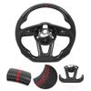 Carbon Fiber Steering Wheel Nappa Perforated Leather Replacement for A3 8V A4 A5 B9 2017‑2021
