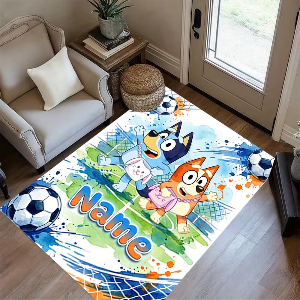 Halloween Night Adventure Customized Name Floor Rug Office Rug Suitable for Game Room Dormitory Dining Room Bedrooms Anti-slip Rug Decorate Offices