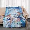 Game W-Wuthering Waves Throw Lightweight 240g Flannel Blanket Soft Skin-friendly for Summer Cooling