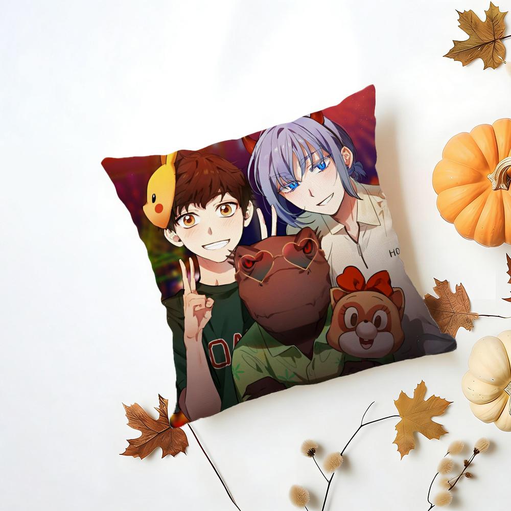 Tower of God Cushion Cover Iceland Washable Linen Soft for Daily Sofa Bed Home Room Decor