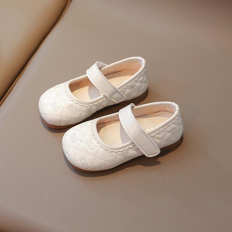 

2025 туфли для малышки, для девочки, для малыша, 0-1-2 и 3 лет, весенне-осенние, с мягкой подошвой, с квадратным вырезом, детские туфли-принцессы 25 белый