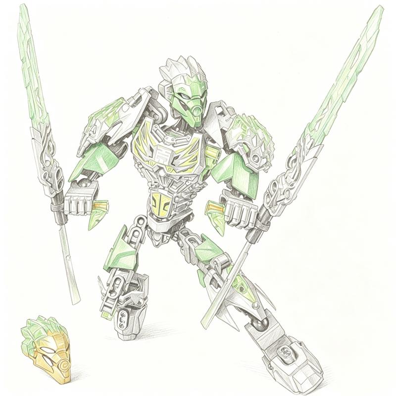 Bionicle Series Skull Warrior Mask Maker Building Blocks Anime Action Figures Soldier Warrior Bricks Toys For Boys Kids Gifts
