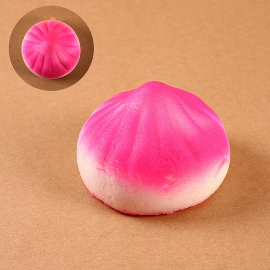 Simulation Steamed Bun Toy Stress Relief Dumpling Squeeze Sensory Fidget Toy Stretchy Decompression Dough Ball Desk Toy