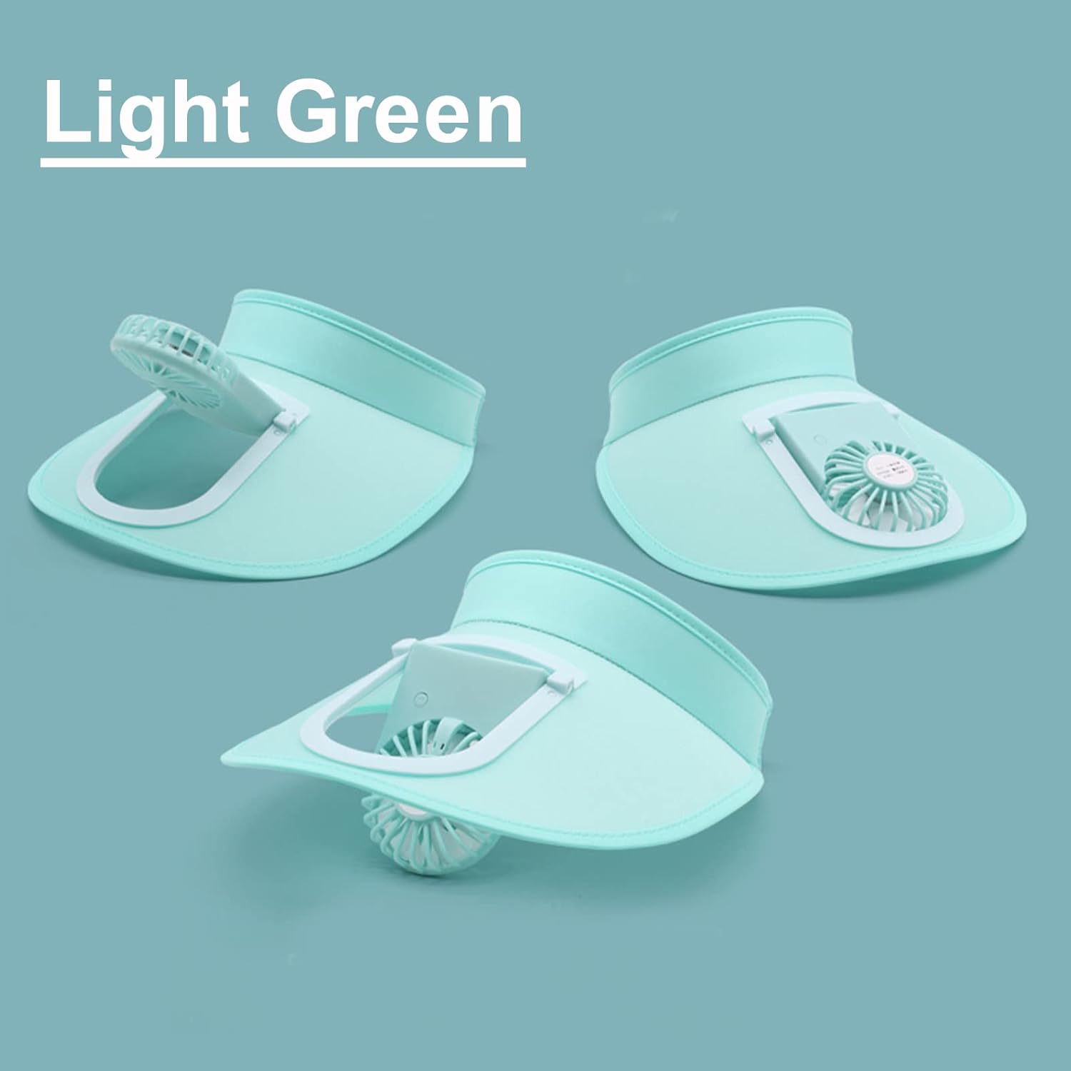 

Шляпа с вентилятором, перезаряжаемая от USB, модная, для защиты от солнца на открытом воздухе, кепка для рыбалки и кемпинга с защитой от УФ-лучей, портативная бесшумная кепка с вентилятором зелёный