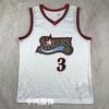 Philadelphia 76ers Allen Iverson 3 Retro Black White Mesh Basketball Jersey Unisex Adult