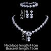 Emmaya Luxurious Zircon Stone Women Bridal Bridal Bridal Jewelry Sets Zirconia Necklaces /Earrings /Bracelet Full Set Event PartyLuxury Pendant