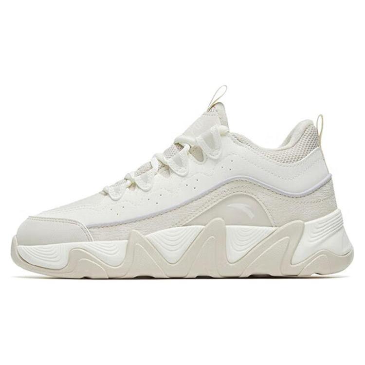 New Anta Backwave 2.0 Cushioning Anti-Slip And Wear-Resistant Mid-Top Sports Casual Shoes Women's Muddy Sandy Gray 122248989-1
