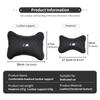 WCHT7 For BMW Leather Car Headrest Lumbar Support Neck Pillow Waist Cushion Auto Accessories E30 E34 E36 E39 E46 E52 E53 E60 E61 E62