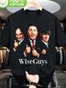Men'S And Women'S Wiseguys Thumbs Up Trio Unisex 100% T-Shirt, Soft, All-Season Casual Streetwear Essential, All-Match All-Season