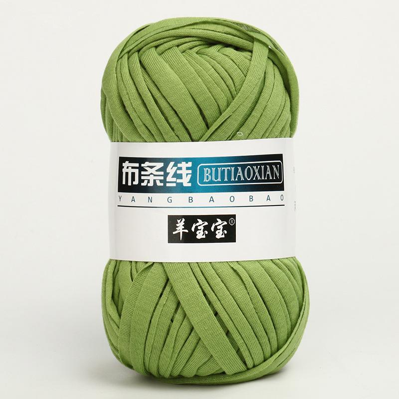 

1 шт. Трикотажная пряжа для вязания футболки для плетеной сумки, шляпы, тапочек, подставки, одеяла, нить, мягкая полиэстеровая пряжа для вязания крючком, мягкая тканевая пряжа