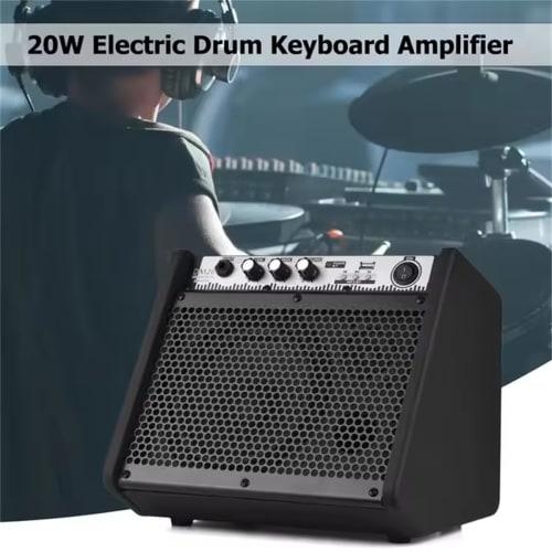 Coolmusic DM20 20W BT Personal Monitor Amplifier for Electric Drum Amplifiers, Keyboards, and Acoustic Guitar