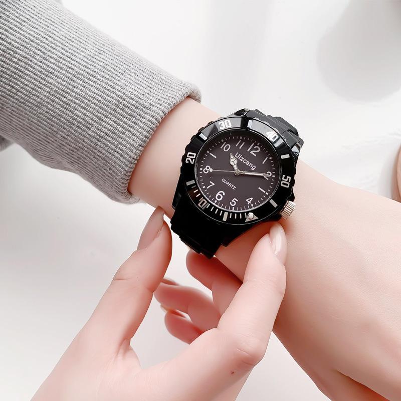 Kids Exam Watch Girls Boys Elementary School Waterproof Imitation Drop Macaron Little Fresh Sport Jelly Candy Color