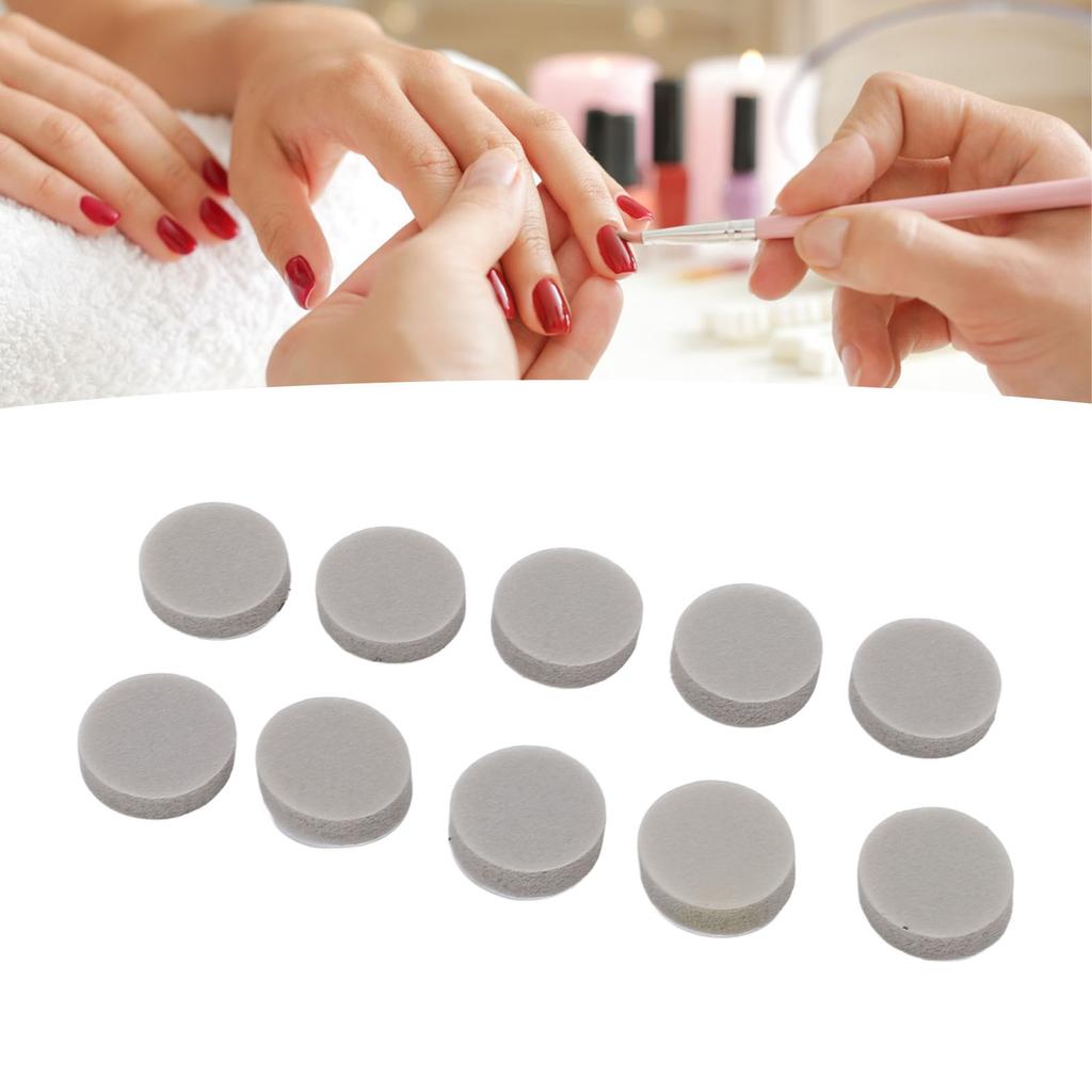 50 Stück Nagelpuffer-Scheibe Hochelastischer Schwamm Tragbarer Nagelfeilenblock Polierpad für Zuhause Salon