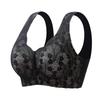 Front Open Full Cup Thin Breathable Gathering Anti Sagging Bra For Middle Aged Women