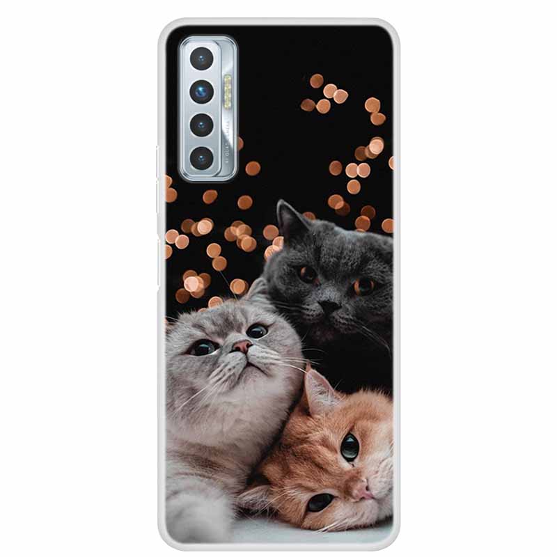For Tecno Camon 17P Case Luxury Silicone TPU Soft Cover Phone Case For Tecno Camon 17 CG7 CG6 1 7 Coque Shockproof Cartoon Funda