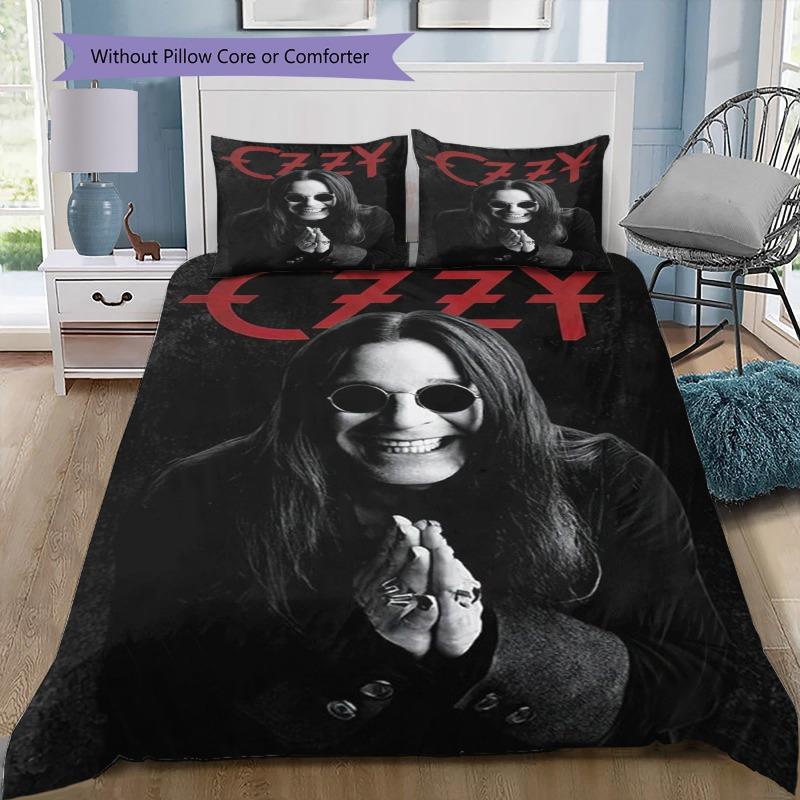 Rock Music Singer Ozzy Portrait Logo