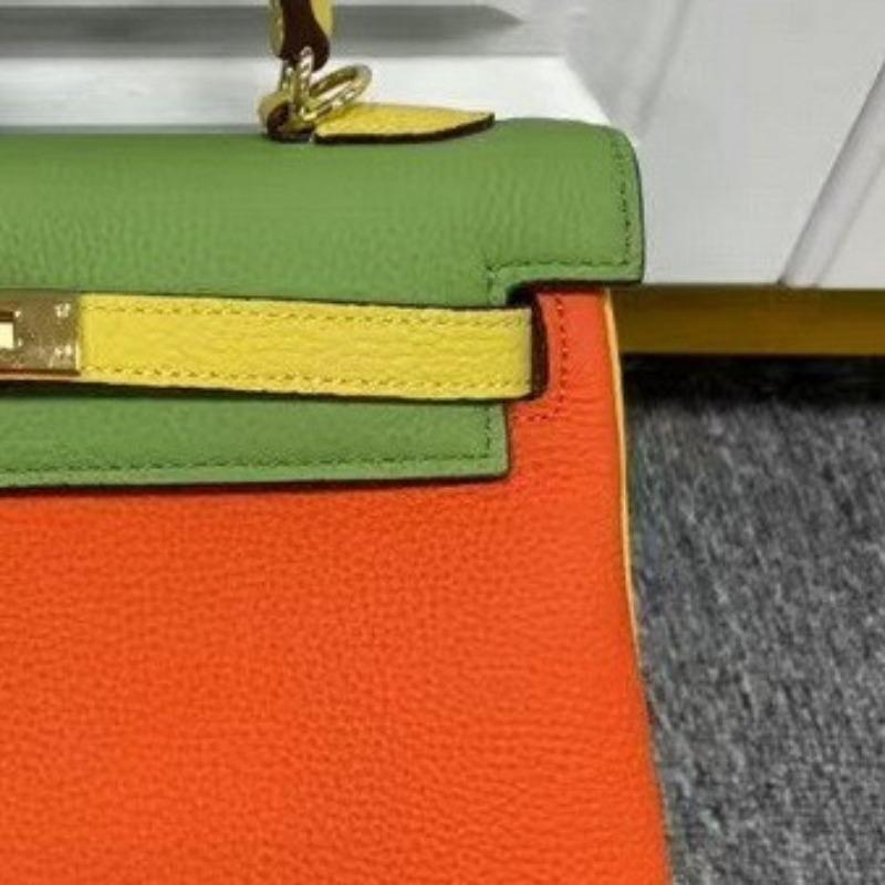 New leather women's bag 25CM three-color second-generation bag high-end portable versatile shoulder messenger bag