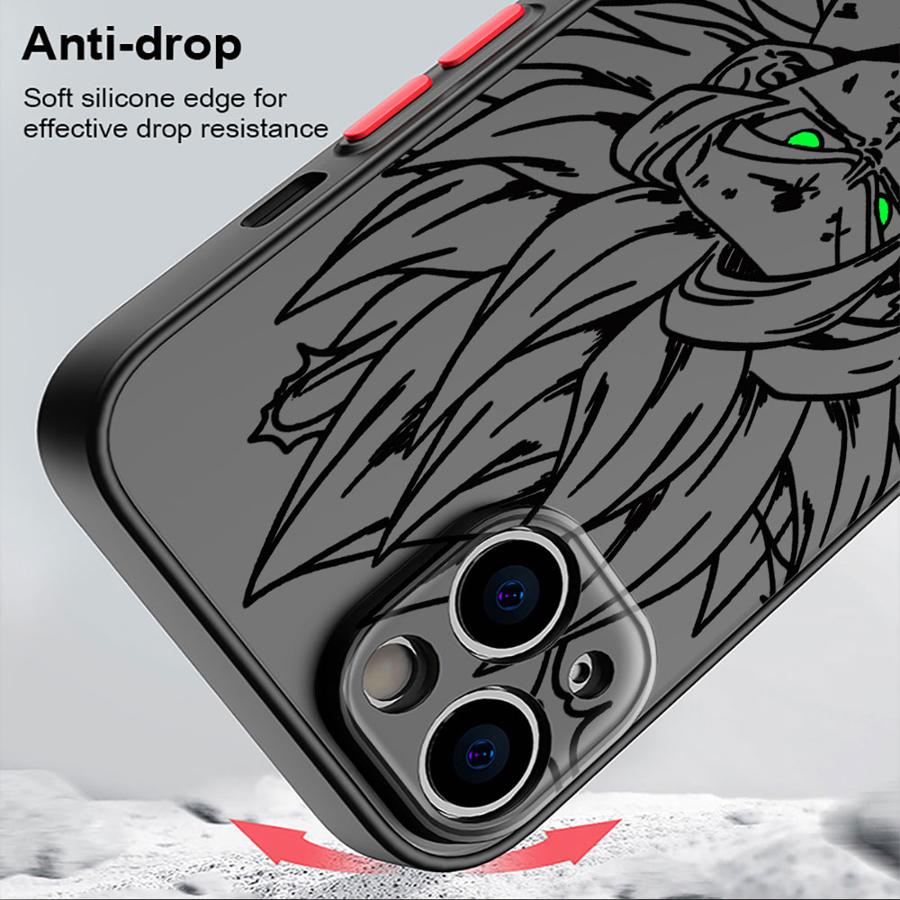 Case for iPhone 14 11 6 13 Pro XS 16e XR 16 15 11 Max 12 Mini 7 8 TPU Cover Cool Goku Dragon Ball