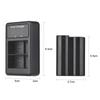 Camera Battery  r Set EN EL15 2550mAh Rechargble Battery and 2 Channel USB  r Set for  6  7 1 V1 D500 D600 D610