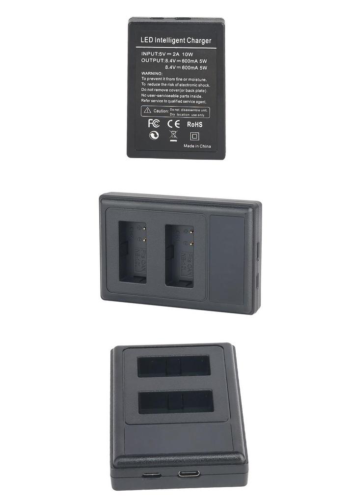 NB10L USB Dual Charger for Canon G1X/G15/SX40HS/SX50HS Cameras