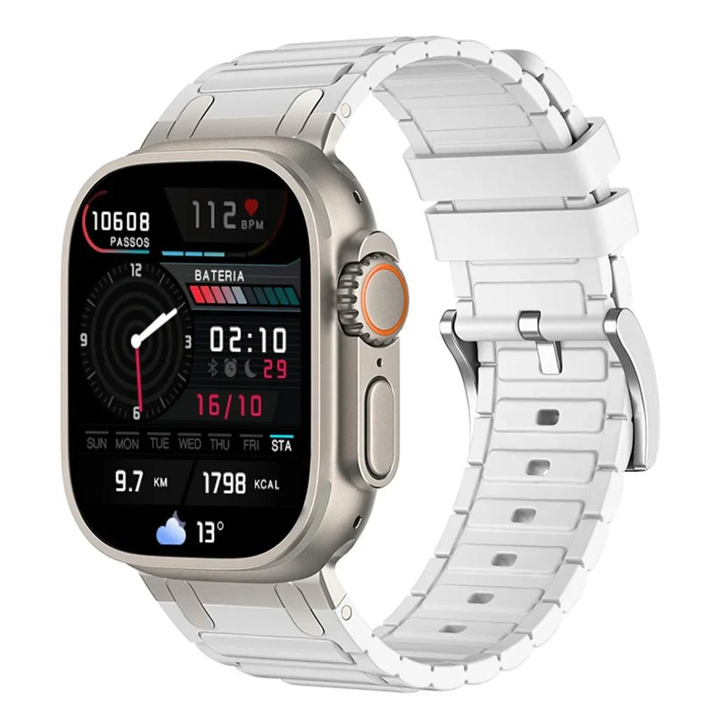 Silicone Strap for Apple Watch Band Ultra 2 49mm 46mm 44mm 45mm 42mm 41mm 40mm 38mm for Iwatch Series 10 9 8 7 6 5 4 3 2 1se