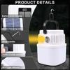 Solar LED Camping Light Bulb,Rechargeable LanternPortable Outdoor Hanging Lamp,Flashlight Emergency Light for Outdoor Hiking