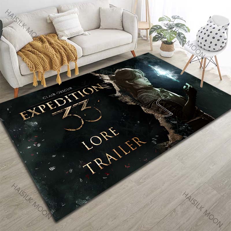 

1PC Game E-expedition-33Pattern Carpet for Living Room Bedroom Sofa Home Game Player Room Decor Non-slip Floor Mat Large Size 40cm x 60cm