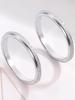 Rose Gold Korean-Style Frosted Titanium Steel Couple Rings
