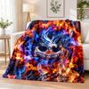 Crystal Palace Football Printed Flannel Blanket Warm Comfort Bed Throw For Indoor Home Decoration