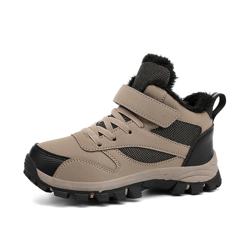 Vintersnestøvler for gutter: Utendørs Lær, Ekstra Tykt, Varmt, for Barn