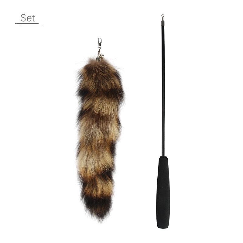 

Long Hairy Funny Cat Toy Funny Rod Replace Cat Teaser Stick Pet Toy Artificial Tail