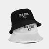 Couple tide basin hat female face small spring summer Internet celebrity cotton abrasive embroidered bucket hat male outdoor shade