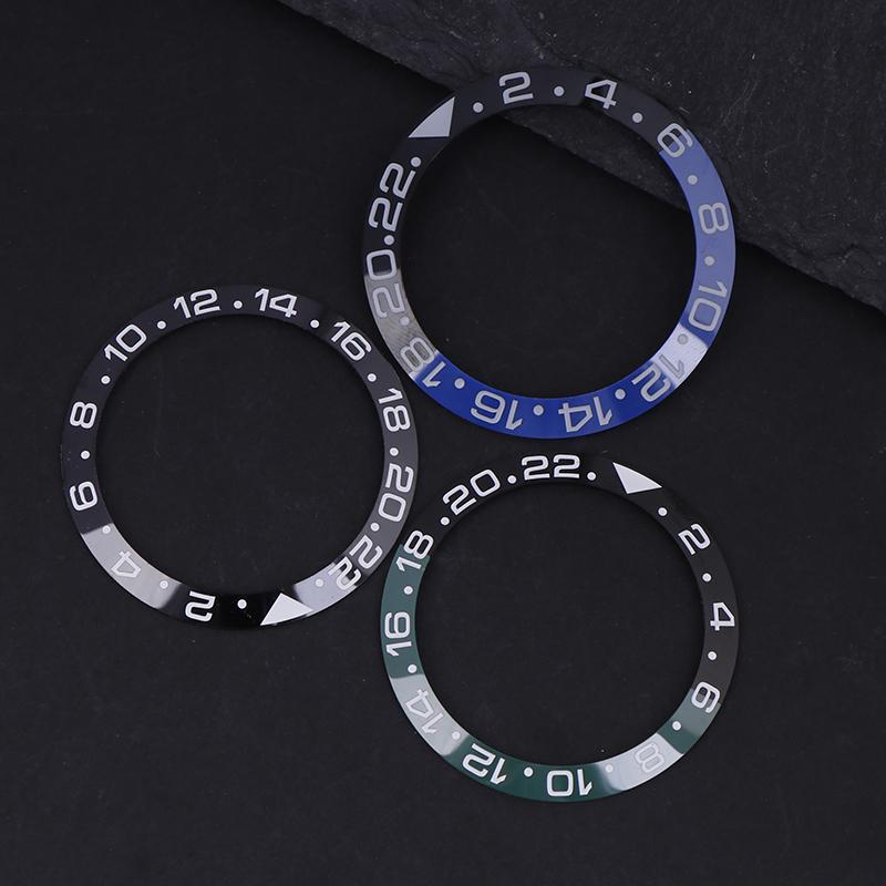 38Mm Curved Ceramics Bezel Insert Fits Skx007 Skx009 Gmt Watch Case Nh35 Nh36 Movement Bezel Insert Ring Men Watch Parts
