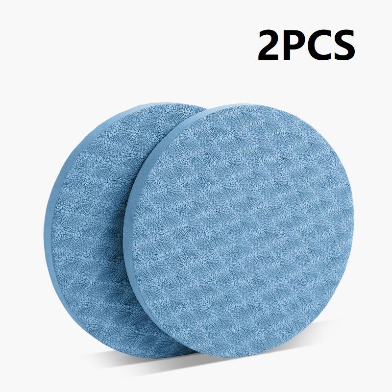 2 Stuks Yoga Kniebeschermers Schuim Perfect Voor Lichamelijke Activiteit Dikke Lichamelijke Activiteit Mat Balansmat Fitness Kniebeschermer lichtblauwe kleur