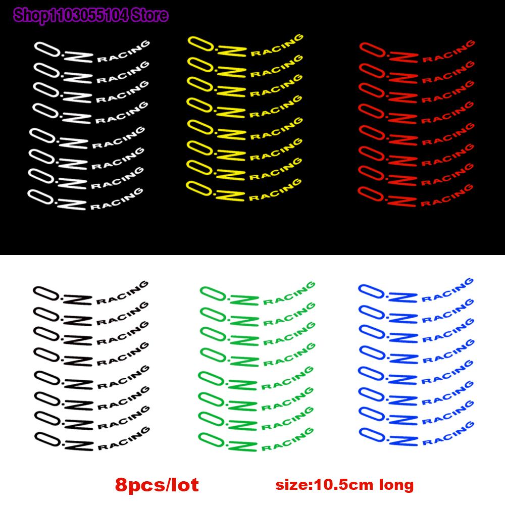 8PCS Reflective Car Wheel Rim Sticker For OZ RACING Volkswagen 4UGEX BMW Porsche Ford