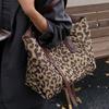Big Bag Women's Bag New Large-capacity Commuter Tote Shoulder Bag Leopard Print High-end Underarm Bag Fashionable and Versatile Trend