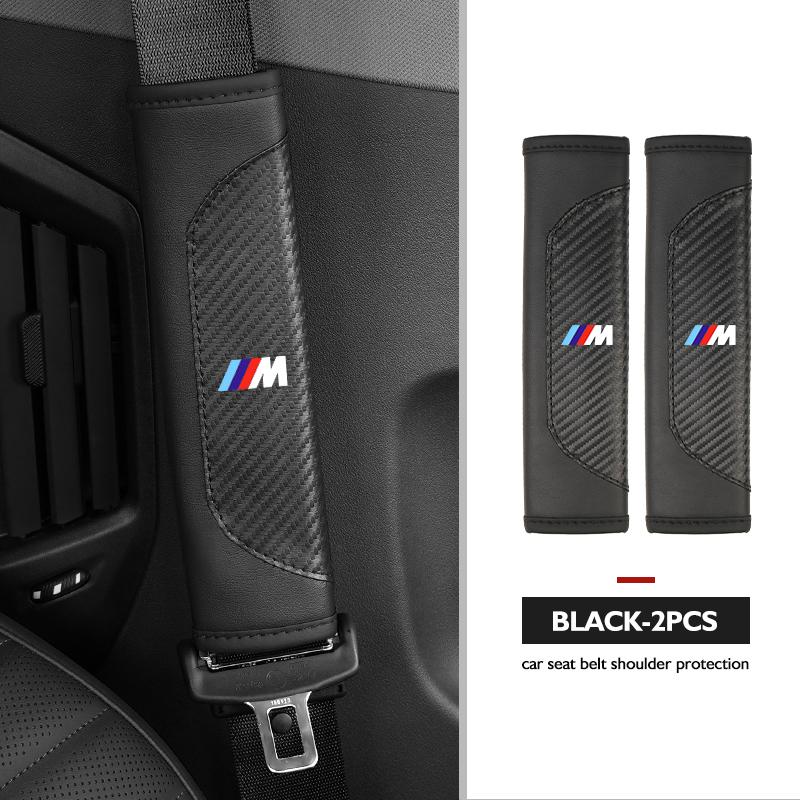 

Car Leather Safety Seat Belt Shoulder Cover Protection Accessories For BMW E93 F10 F20 F30 F40 F15 F25 F26 F31 F49 F86 M3 M5 X3