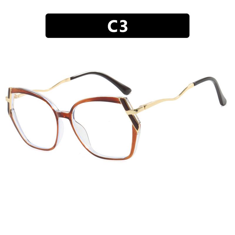 Irregular TR90 Frame Anti Blue Light Glasses for Women Fashionable Leopard Print Glasses Frame 2025 Computer Goggles