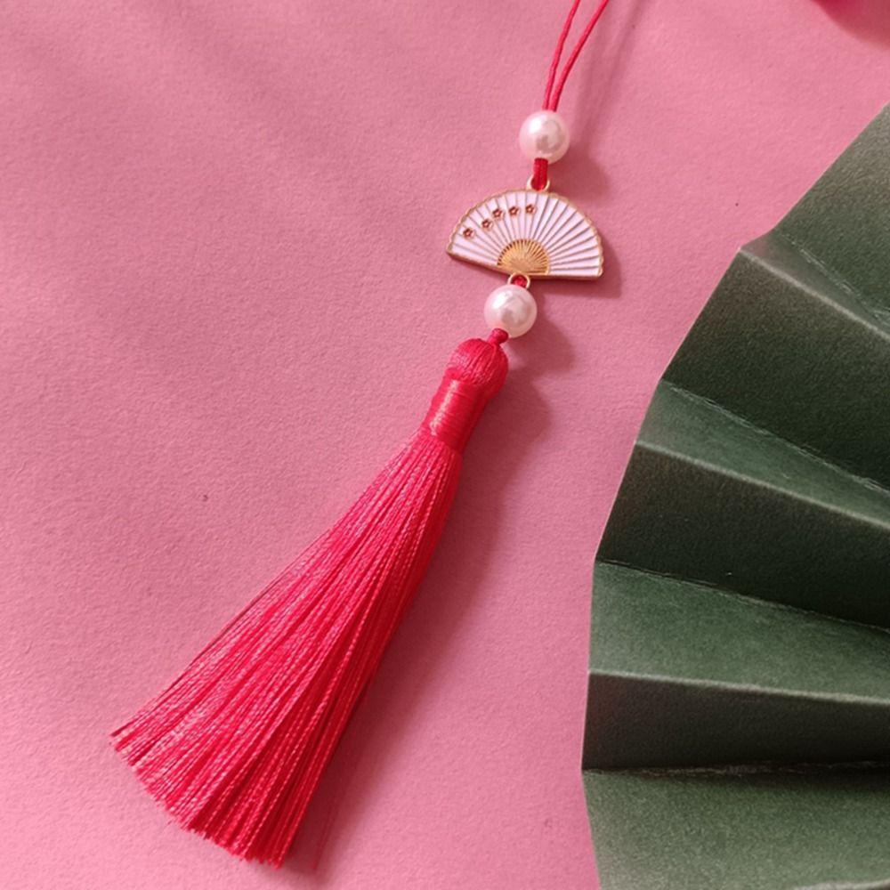 Lucky Bookmark Tassels DIY Crafts Phone Pendant Chain Clothing Pendant Tassel Car Keyring  Earrings