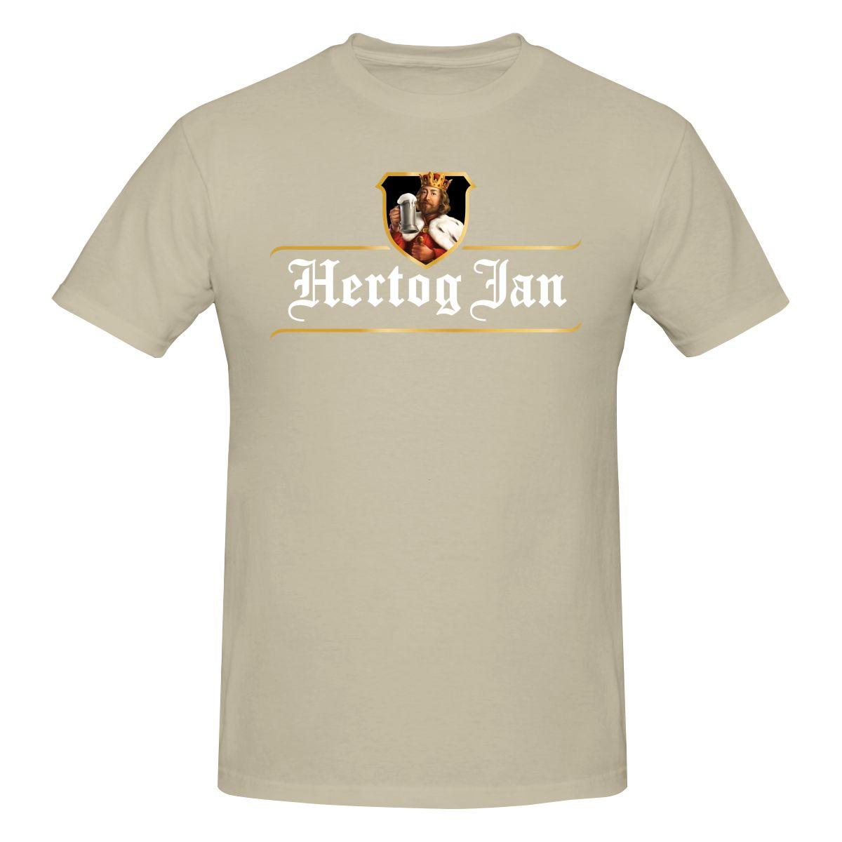 BenberFashion Grappig Hertog Jan 2 Heren T-shirt Bedrukte Tops Zijn Losvallend en Slim Fit Dames T-shirts Grafische T-shirts Vintage T-shirt L