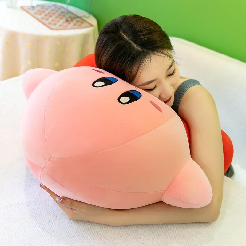50cm Anime Star Kirby Figure Toys Soft Animal Doll Pink Doll Sleeping Pillow Room Ornament Decoration Toys Gift