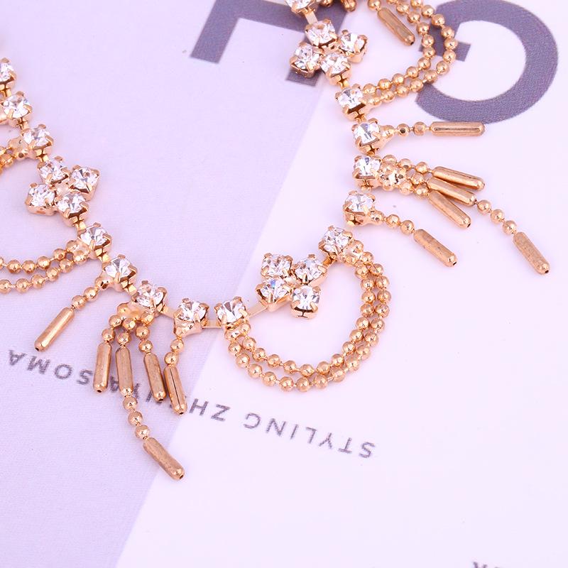 European & American Fashion Rhinestone Tassel Anklet