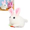 Plush Bunny Clockwork Toy Tail Shaking Rotating Cute Exquisite Fine Workmanship Plush Bunny Toy