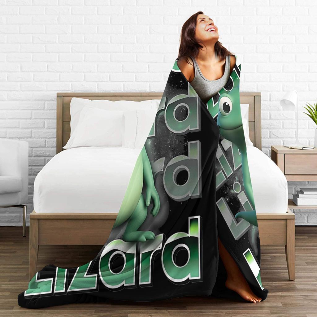Funny Tom Lizard Lizard Lizard Meme Film Fleece blanket Hoppers Creative Throw blankets for Bed Sofa Couch Plush Thin Quilt,