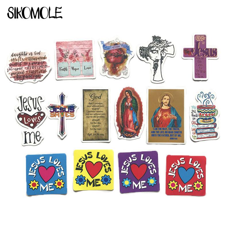 10 30 50PCS Cartoon Jesus Christ Love Faith Cute Sticker Case Suitcase DIY Toy Laptop Guitar Skateboard Lovely Decal Stickers F5